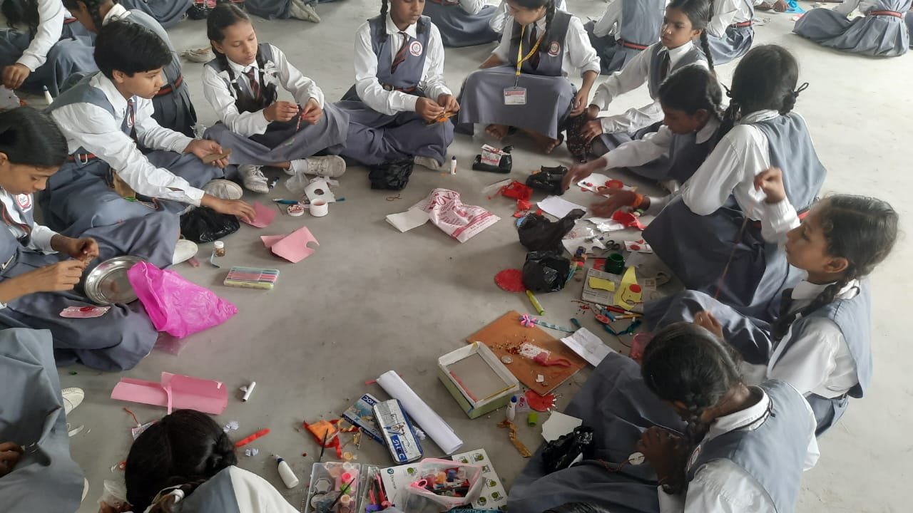 Students working together on a hands-on activity